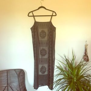 Anthropologie art deco slip dress.